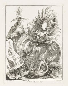 Rocaille Design with Chinese Figure